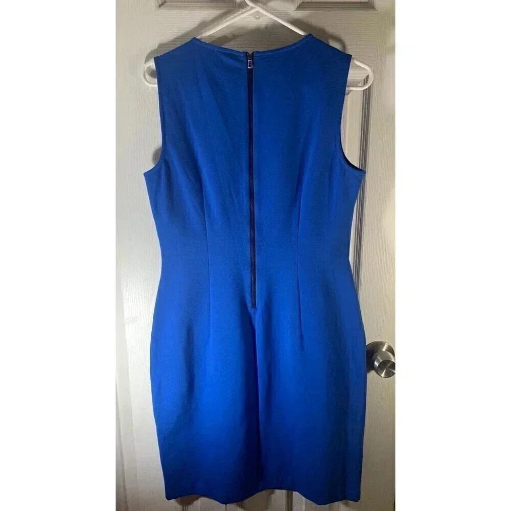 New With Tags Kenneth Cole Dusk Blue Theophania Dress Size 8 MSRP $98.00 - Picture 4 of 6